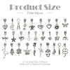 64Pcs 30 Styles Tibetan Style Alloy European Dangle Charms FIND-YW0006-73-3