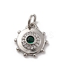 Brass Micro Pave Cubic Zirconia Charms KK-U033-22P-03-1