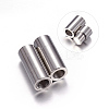 Tarnish Resistant 304 Stainless Steel Magnetic Clasps with Glue-in Ends LS-STAS-K006-10C-1
