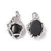 Natural Obsidian Pendants G-P484-03P-04-2