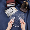 2Pcs 2 Colors Bridal Rhinestones Pearl Mesh Veil Cloth Hair Bands MRMJ-GF0001-50A-3