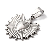 Non-Tarnish 304 Stainless Steel Pendants STAS-L081-035P-2