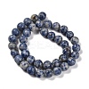 Natural Blue Spot Jasper/Flower Amazonite/Labradorite/Sesame Jasper/Glass Beads Strands G-P562-C-03-3