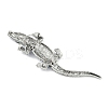 Alloy Rhinestones Alligator Brooches X1-JEWB-S022-07C-3