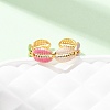 304 Stainless Steel Cuff Rings for Women LS-RJEW-D334-02B-G-2