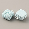 Opaque Resin Pendants LS-RESI-WH0029-24P-02-1