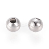 Tarnish Resistant 304 Stainless Steel Hollow Round Seamed Beads X-STAS-R032-4mm-2