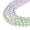 Transparent Gradient Color Glass Beads Strands GLAA-G101-2mm-03-5