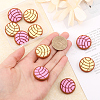 10Pcs 2 Colors Food Grade Eco-Friendly Silicone Beads SIL-CA0001-77-3