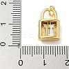 Rack Plating Brass Micro Pave Cubic Zirconia Pendants KK-K392-47G-3