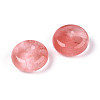 Cherry Quartz Glass Pendants G-N353-05A-14-2