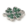 Brass Micro Pave Cubic Zirconia Charms KK-I276-44P-2
