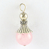 Natural Rose Quartz Pendants G-Q459-02Q-1