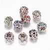 Alloy Glass Rhinestone European Beads PALLOY-N0116-009-1
