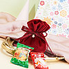 Velvet Jewelry Bags with Drawstring & Plastic Imitation Pearl TP-CJC0001-03A-7