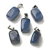Natural Blue Aventurine(Dyed & Heated) Pendants G-Z067-03P-06-2