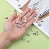 Alloy Montana Rhinestone European Beads X-CPDL-H999-17-5