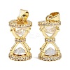 Brass Cubic Zirconia Pendants X-KK-L251-38G-1