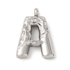 26Pcs 304 Stainless Steel Alphabet Pendants STAS-Z170-01P-2