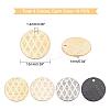 40Pcs 4 Colors PVD Vacuum Plating Stainless Steel Pendants STAS-PH0003-88-4