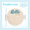 Wooden Baby Photo Props WOOD-WH0002-56C-2