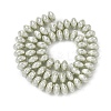 Electroplate Opaque Glass Imitation Pearl Beads Strands EGLA-H113-04B-2
