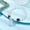 Natural Quartz Crystal Beaded Stretch Bracelets BJEW-JB10070-05-4