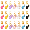 14Pcs 7 Style Alloy Enamel Pendnat Decorations HJEW-YW00164-1