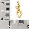 Rack Plating Brass & Clear Cubic Zirconia Pendants KK-S372-11G-3