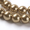 Eco-Friendly Dyed Glass Pearl Round Beads Strands HY-A002-8mm-RB094-3