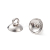 304 Stainless Steel Bead Cap Pendant Bails X-STAS-G224-24P-10-3
