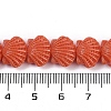 Synthetic Coral Dyed Carved Beads Strands CORA-K009-05A-02-4