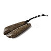 Natural Stichtite Pendants G-L617-H07-10x40mm-2