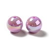 UV Plating Rainbow Iridescent Acrylic Beads PACR-D070-01E-2