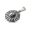 316 Surgical Stainless Steel Enamel Pendants STAS-D304-04AS-2