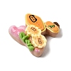 Opaque Resin Cabochons RESI-B038-01-2