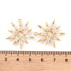 Brass Micro Pave Clear Cubic Zirconia Pendants KK-U017-10A-G-3