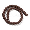 Synthetic Lava Rock Dyed Beads Strands G-H311-08C-02-3