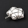 Natural Howlite Pendants G-D458-07P-01-RS-6