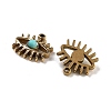 Synthetic Turquoise Eye Charms STAS-U014-06A-02-2