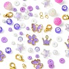 DIY Round Acrylic & Glass Beads Bracelets Jewelry Kits DIY-FS0006-29C-3