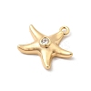 Brass Micro Pave Cubic Zirconia Pendants KK-P321-02A-G-2