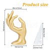 2Pcs Acrylic Organic Glass Ring Displays RDIS-DR0001-01-2