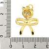Brass Micro Pave Clear Cubic Zirconia Pendants KK-R159-27G-3