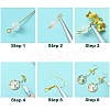 DIY Alloy Enamel Rabbit Earring Jewelry Making Kits DIY-YW0010-72-4