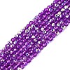 Transparent Glass Beads Strands EGLA-N028-01A-A03-1