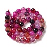 Dyed & Heated Natural Dragon Veins Agate Beads Strands G-P539-A01-27-3