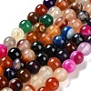 Natural Striped Agate/Banded Agate Beads Strands G-Z060-A01-B07-1