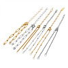 12Pcs 6 Styles 304 Stainless Steel Chain Bracelet Makings AJEW-TA0001-34-2
