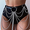 Ring Alloy Layered Chain Tassel with Imitation Leather Waist Belly Chains for Women FS-WG3DEB2-01-2